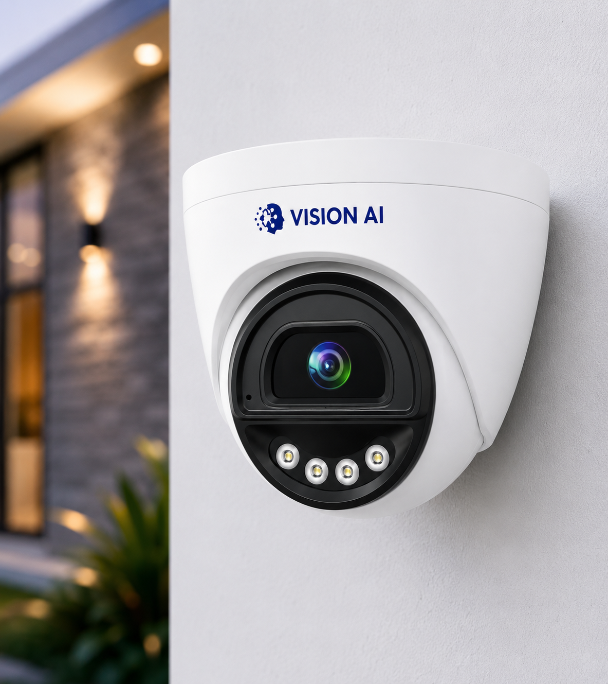 Vision AI 2MP HD Analog Indoor Camera with Built-in Audio, 4 LED Full Color Night Vision